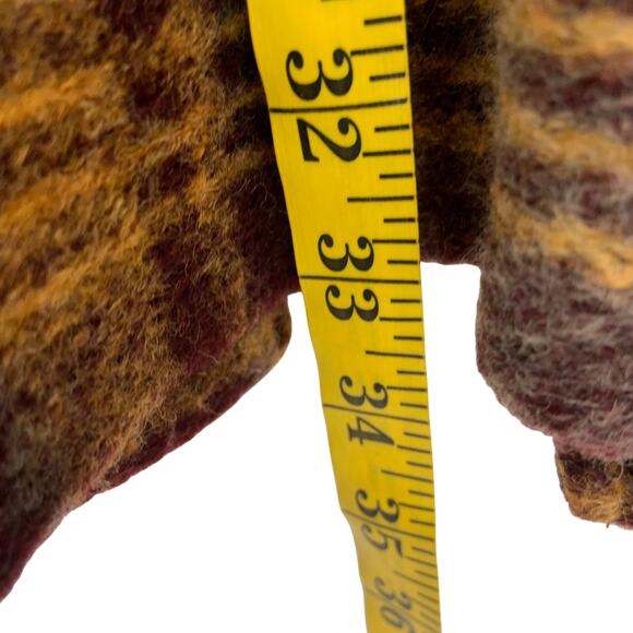 Rachel Zoe Wool Blend Multicolor Retro Plaid Open Coat Size M Dark Academia - Picture 6 of 6